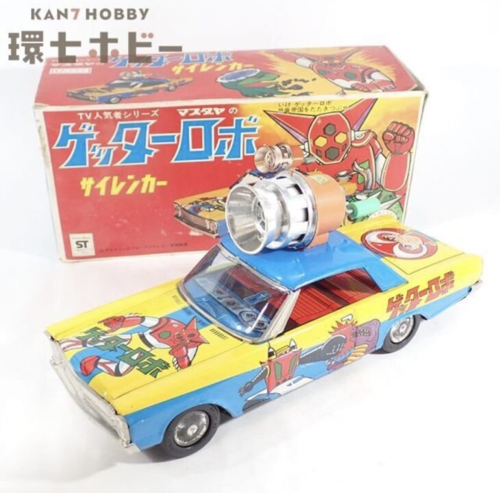 未使用 増田屋 マスダヤ ゲッターロボ サイレンカー 日本製 ブリキ