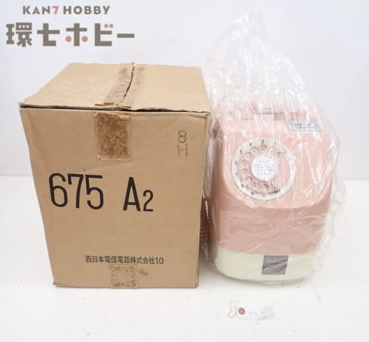 当時物 東日本電信電話 ピンク 公衆電話 675A2 鍵付き