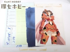 超神姫ダンガイザー3 美剣陽菜 セル画 背景付