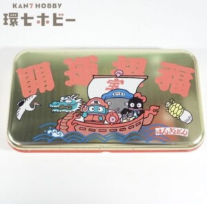 1986年 サンリオ ハンギョドン 開運招福 缶ペンケース