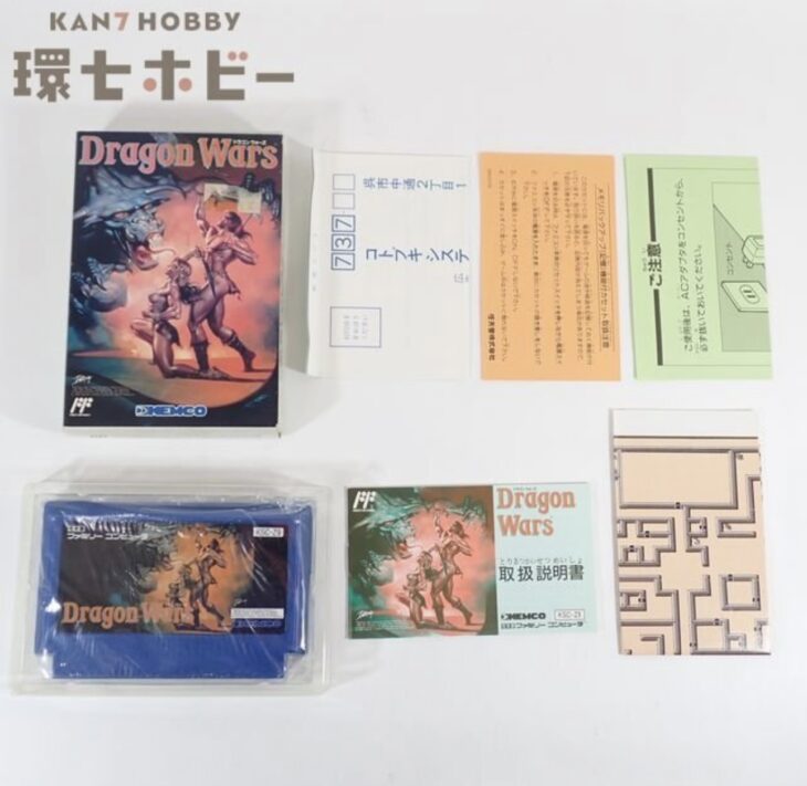 FC コトブキシステム ドラゴンウォーズ 箱・説明書・ハガキ・マップ有 ファミコン ソフト