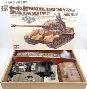タミヤ 1/16 キングタイガー ドイツ戦車 ラジコン プラモデル 手付き ジャンク