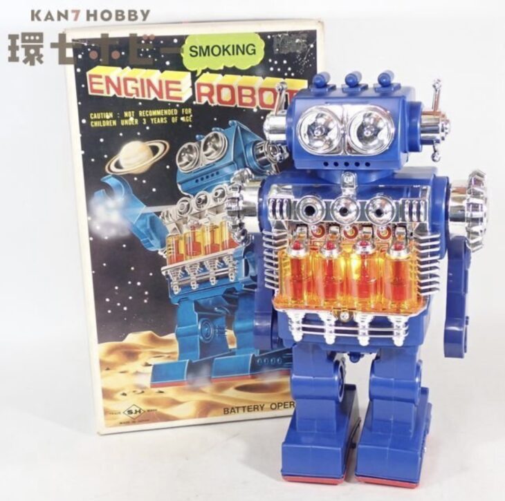堀川玩具 スモーキング エンジンロボット プラ製 ジャンク
