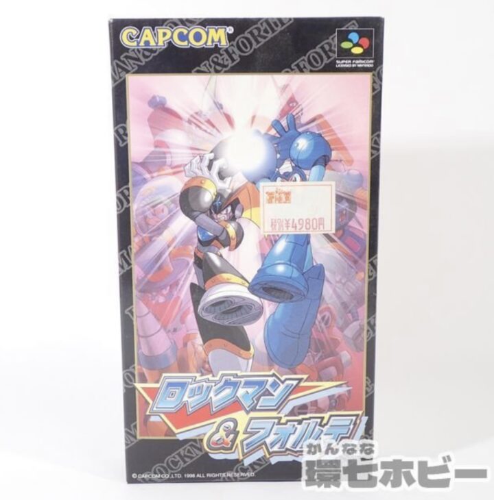 カプコン ロックマン&フォルテ スーパーファミコン 箱・説明書・ハガキのみ