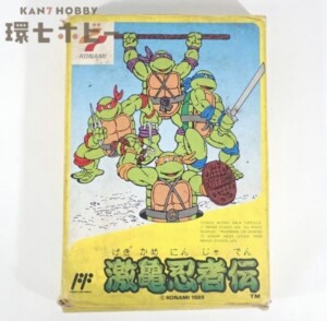 FC コナミ 激亀忍者伝 ゲームソフト ファミコン ソフト 箱・説明書・ハガキ付