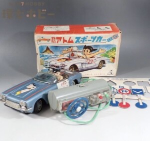 BCバンダイ 鉄腕アトム スポーツカー シボレー コルベット 日本製 ブリキ ジャンク