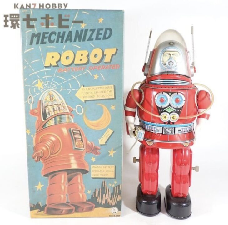 大阪ブリキ玩具資料室 メカナイズロボット ブリキ 復刻