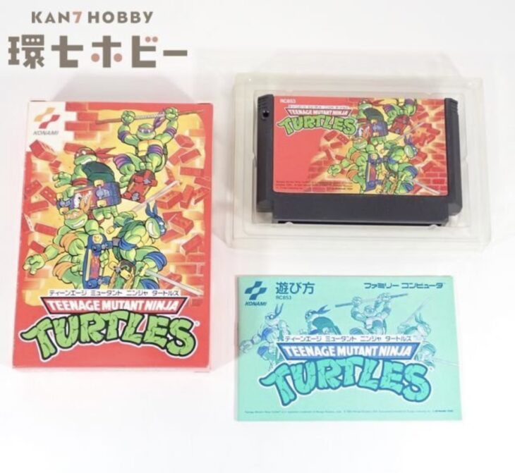 コナミ ティーンエージ・ミュータント・ニンジャ・タートルズ ファミコン ソフト 箱・説明書有