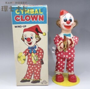 当時物 富士プレス工業 CYMBAL CLOWN ピエロ 日本製 ブリキ