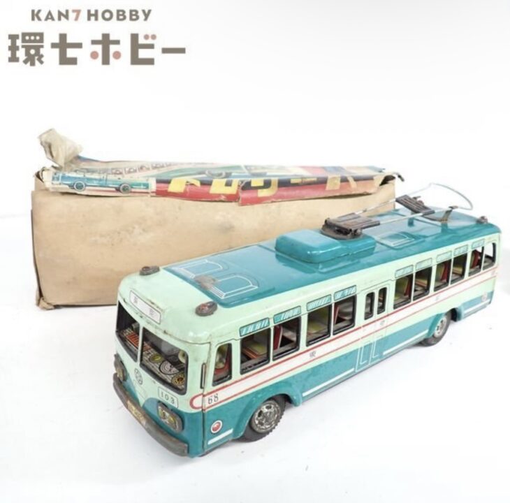 マルサン 東京都営 トロリーバス 日本製 ブリキ ジャンク