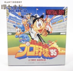 ケムコ バーチャルプロ野球'95 箱・説明書・ハガキ有 バーチャルボーイ ソフト