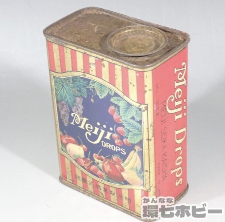 明治製菓 明治ドロップ ブリキ 空き缶