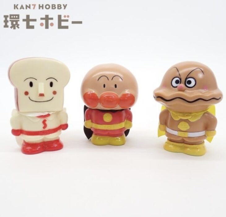バンダイ 初期 アンパンマン カレーパンマン しょくぱんまん ソフビ