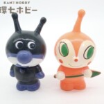 バンダイ 初期 ばいきんまん ドキンちゃん ソフビ