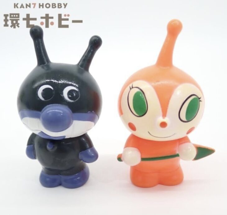 バンダイ 初期 ばいきんまん ドキンちゃん ソフビ