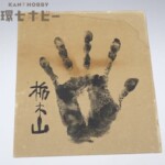 大相撲 力士 栃木山 直筆サイン 手形 色紙