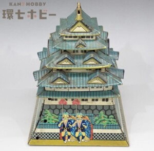 マルサン 貯金箱 城 ブリキ 日本製 ジャンク