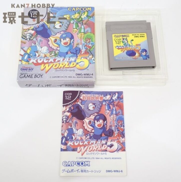 GB カプコン ロックマン ロックマンワールド5 ゲームボーイソフト 箱・説明書有