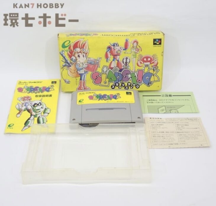 SFC エニックス スラップスティック 箱・説明書有 スーパーファミコン ソフト
