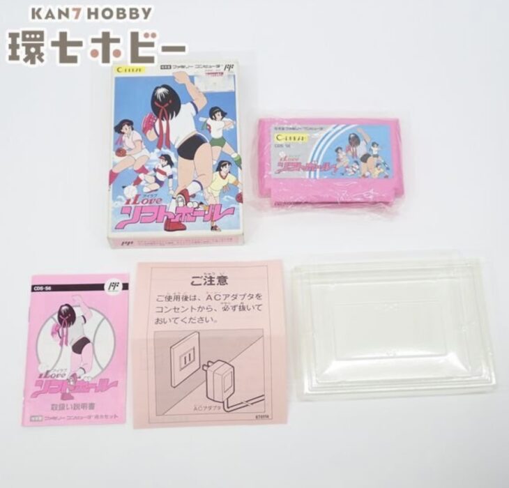 ココナッツ・ジャパン アイラブ ソフトボール 箱・説明書有 ファミコン ソフト