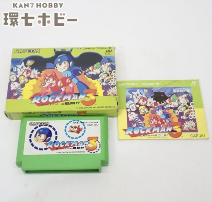 FC カプコン ロックマン3 Dr.ワイリーの最期！? 箱・説明書有 内箱欠品 ファミコン ソフト