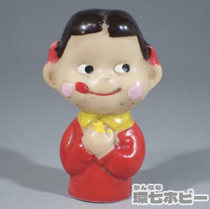 不二家 ペコちゃん ソフビ 指人形