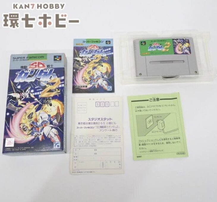 エンジェル SD機動戦士ガンダム2 スーパーファミコン ソフト 箱・説明書・ハガキ有