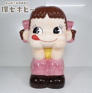 不二家 お座り ペコちゃん人形 陶器製 特大サイズ 置物
