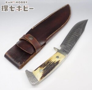 作家不明 ダマスカス シースナイフ
