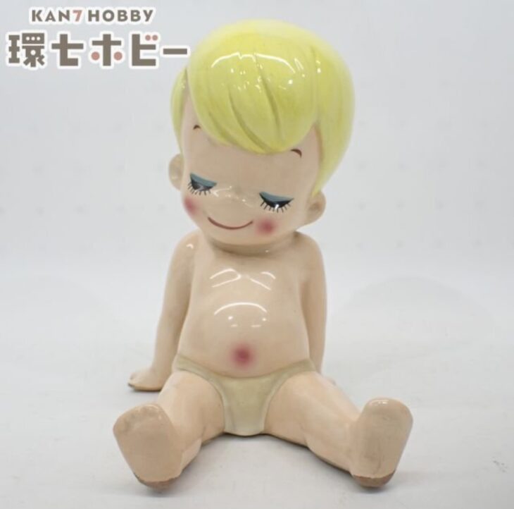 当時物 内藤ルネ RUNE 天使の赤ちゃん 陶器人形